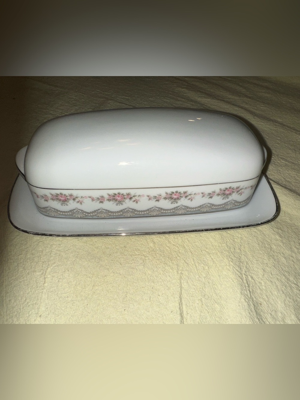 Vintage 1950s Noritake China butter dish